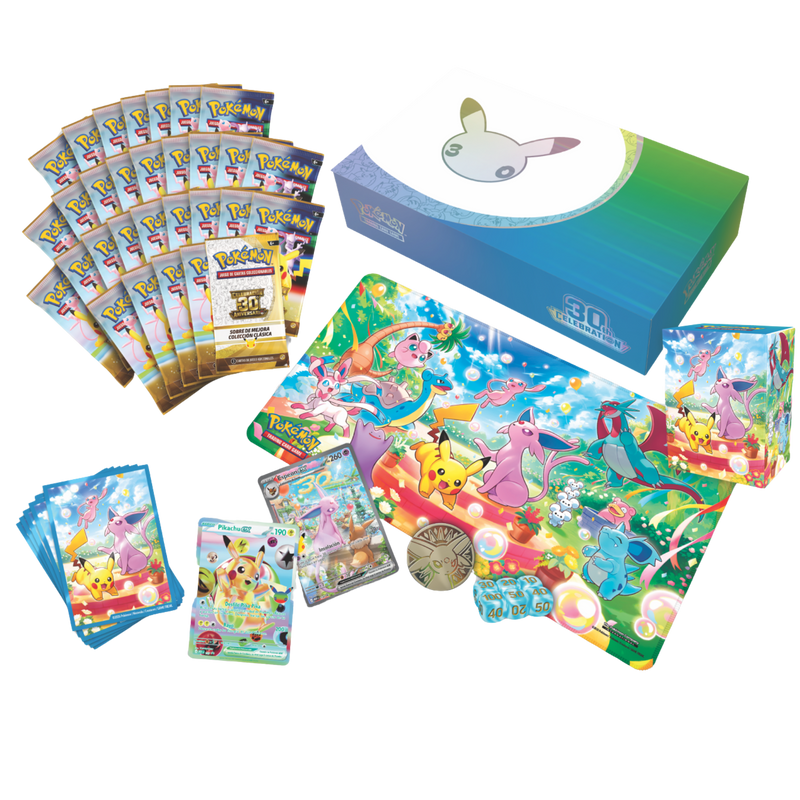 Productos de la expansión Celebración 30 Aniversario de Pokémon TCG
