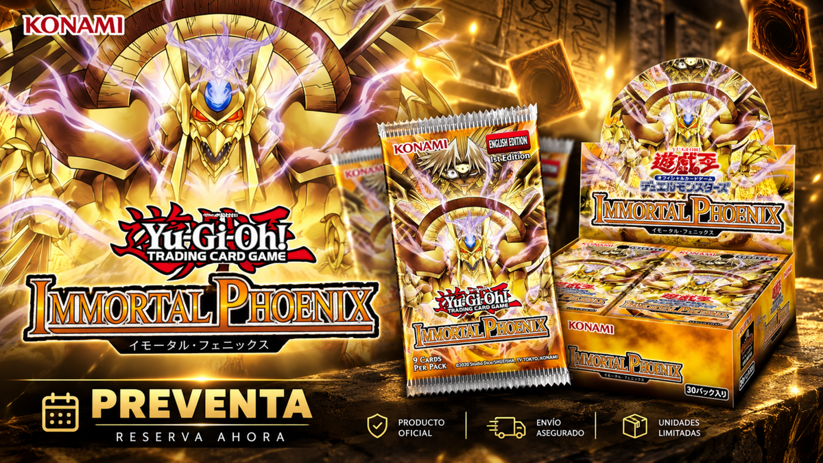 Expansión Immortal Phoenix de Yu-Gi-Oh! JCC con el Dragón Alado de Ra