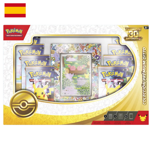 Colección Premium de Ditto Celebración 30 Aniversario Pokémon TCG