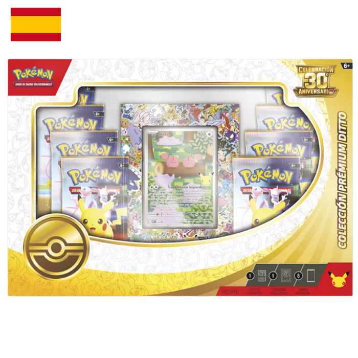 Colección Premium de Ditto Celebración 30 Aniversario Pokémon TCG
