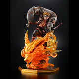PACK 2 FIGURAS MEGAHOUSE NARUTO SHIPPUDEN NARUTO DIOS DEL VIENTO + SASUKE DIOS DEL TRUENO