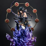 PACK 2 FIGURAS MEGAHOUSE NARUTO SHIPPUDEN NARUTO DIOS DEL VIENTO + SASUKE DIOS DEL TRUENO
