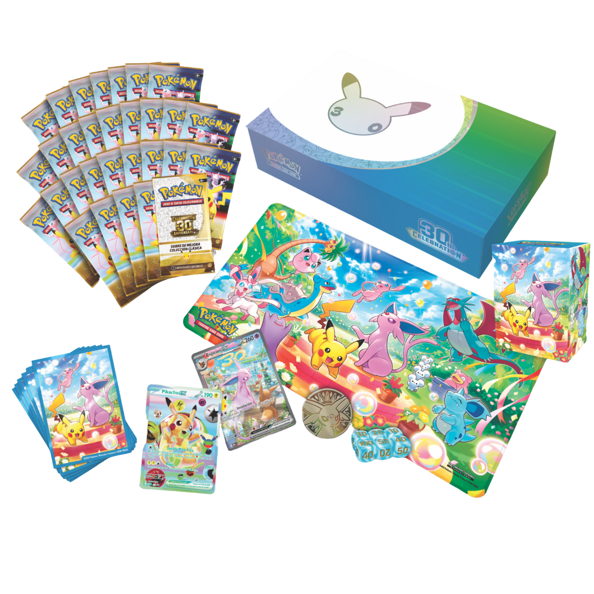 Colección ultraprémium Día Noche Celebración 30 Aniversario Pokémon TCG