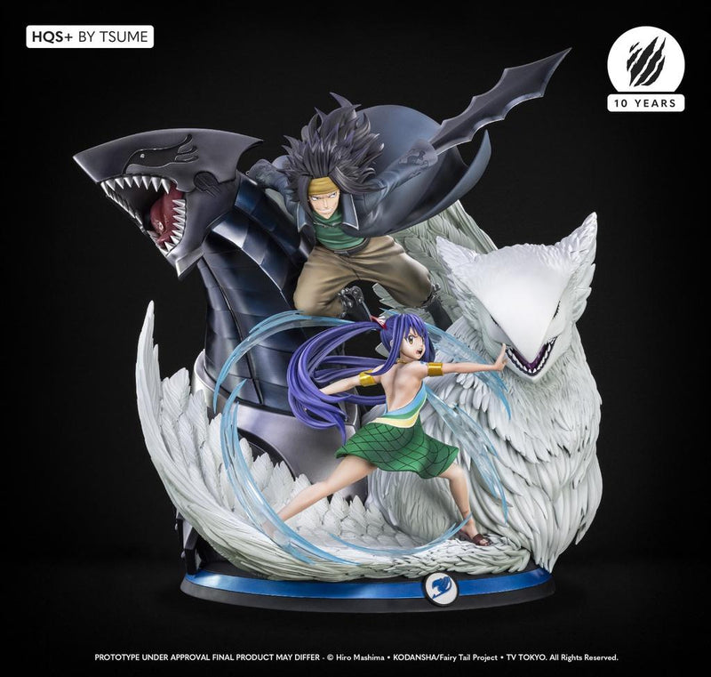 FIGURA TSUME ARTS FAIRY TAIL GAJEEL & WENDY ESTATUA RESINA ESCALA 1 4 HQS+