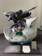 FIGURA TSUME ARTS FAIRY TAIL GAJEEL & WENDY ESTATUA RESINA ESCALA 1 4 HQS+