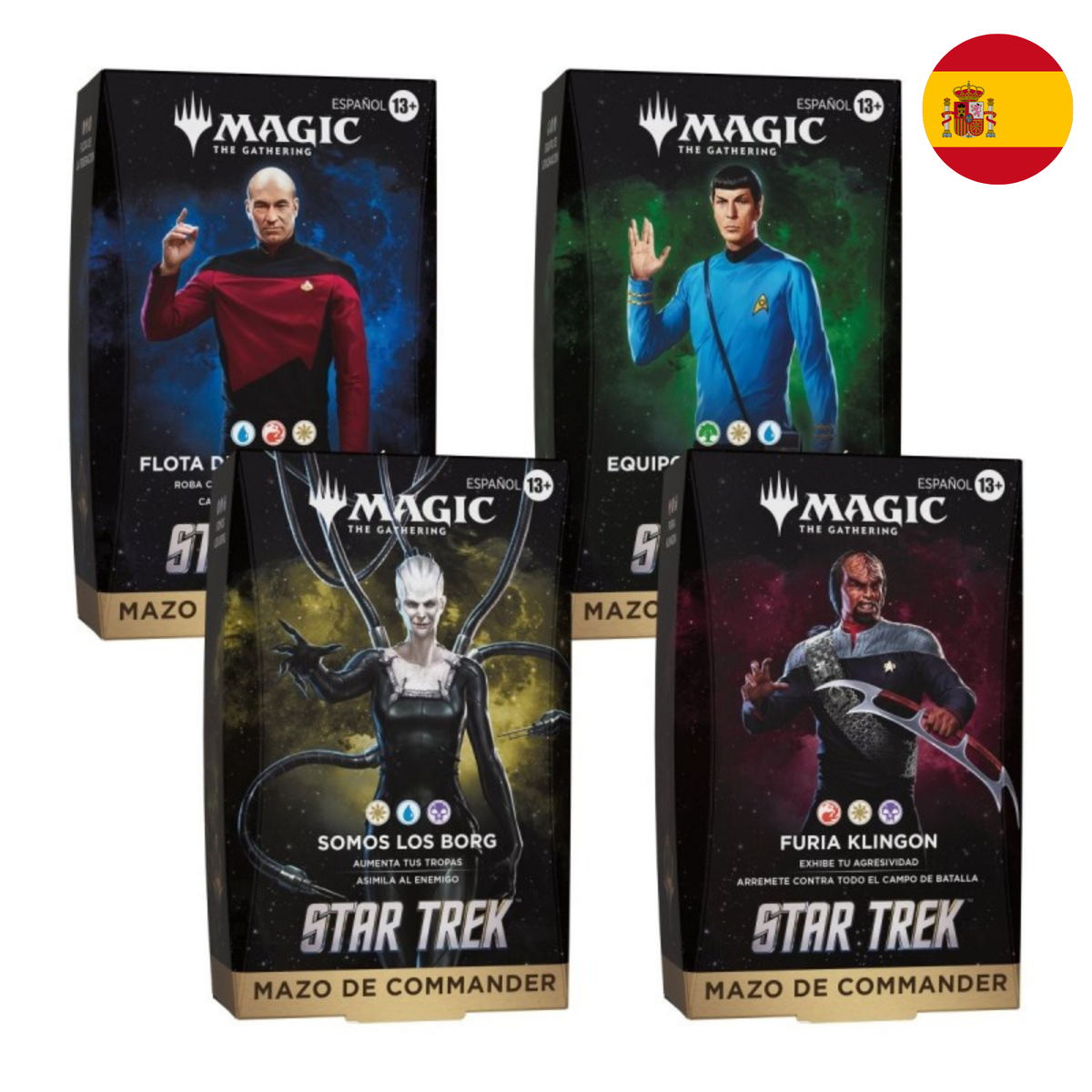 Magic Star Trek · Pack 4 mazos de Commander (español)